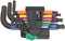 Wera 950/9 Hex-Plus Multicolour 2 9支裝彩黑波頭公制六角匙